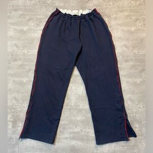 Tommy Hilfiger Sweatpants Navy Blue Women Zip Flared Wide Leg Plus Size 1X